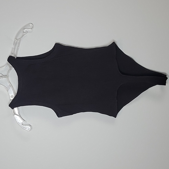 Good American black ribbed thong bodysuit - Picture 4 of 11